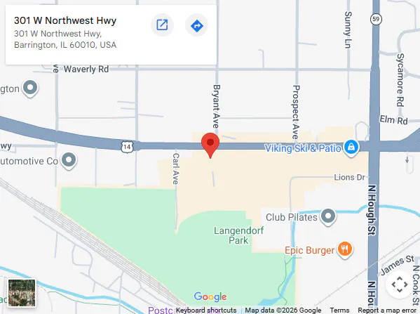 Location, 301 W Northwest Hwy, Barrington, IL 60010